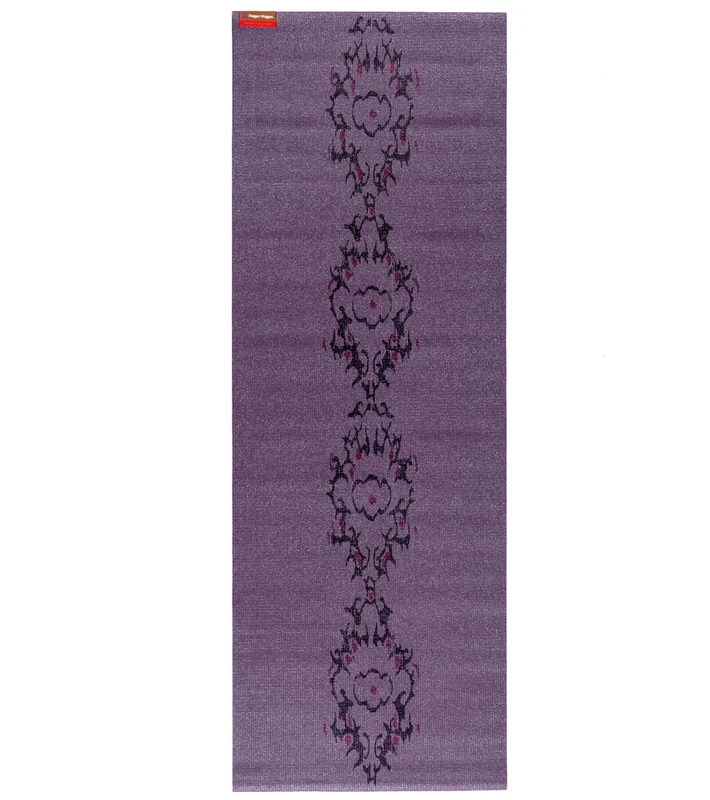 Hugger Mugger Gallery Collection Yoga Mat 68" 3mm Plum Ikat