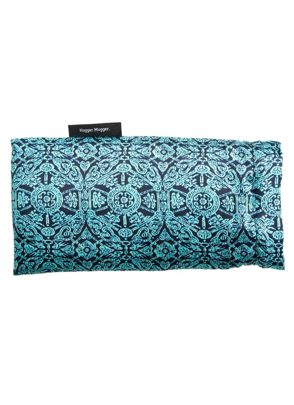 Hugger Mugger Silk Yoga Eye Pillow - Flax Boho Teal