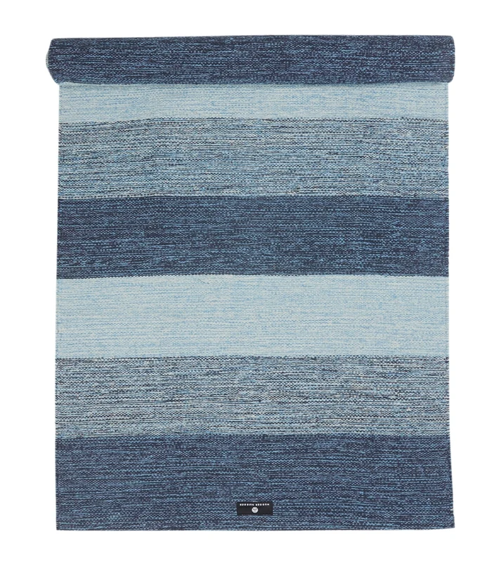 Hugger Mugger Cotton Yoga Rug 74" 3mm Indigo Dream
