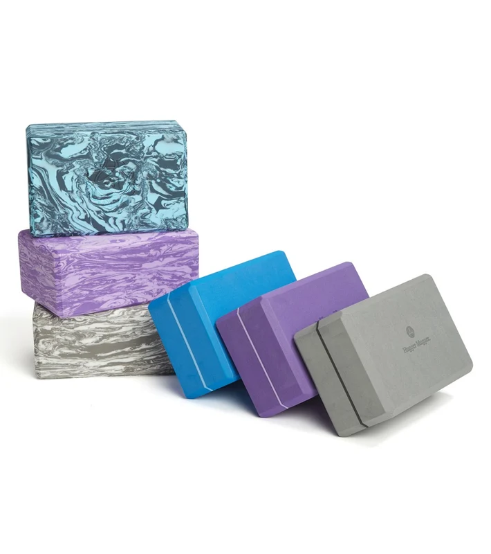 Hugger Mugger 4" Foam Yoga Block Surf Blue