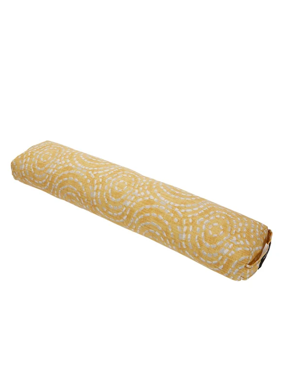 Hugger Mugger Pranayama Printed Yoga Bolster Golden Goddess