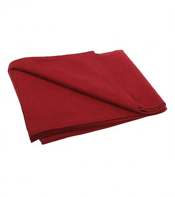 Hugger Mugger Deluxe Wool Yoga Blanket Burgundy
