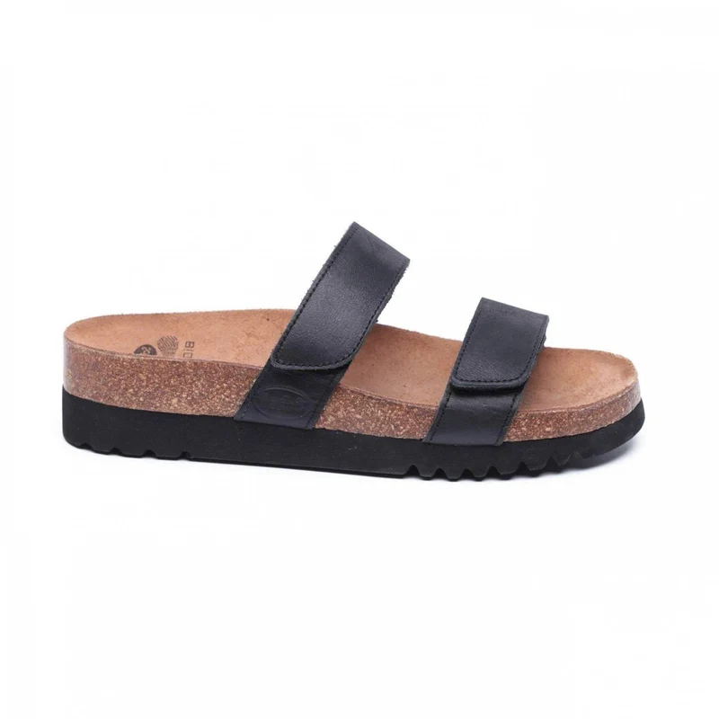 כפכף נשים שחור עם רצועות מעור Scholl SCF25435 LUSAKA Black 37