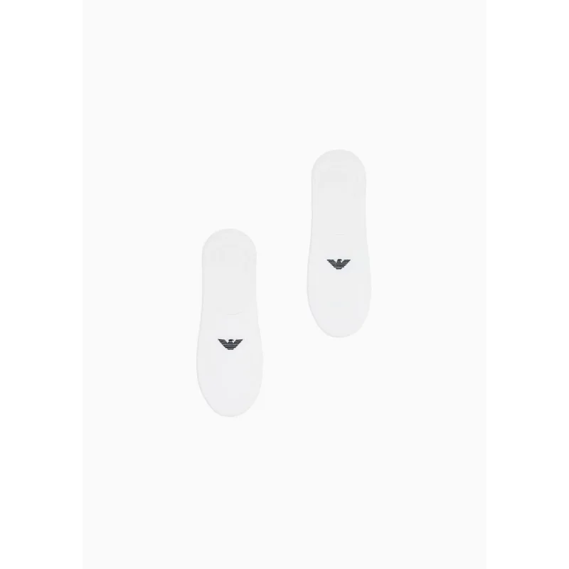 Kit 3 Meias em Terry Cloth com Logo Jacquard Branco/Branco/Branco - S/M