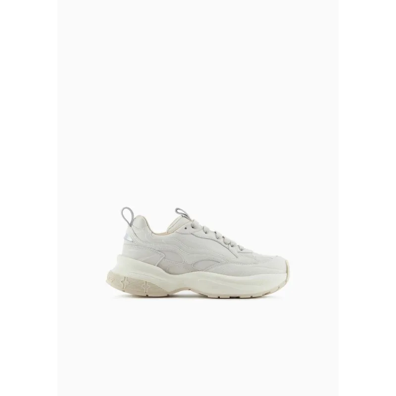 Tênis em Couro com Logo Escrito Off White - 36 IT - 35 BR