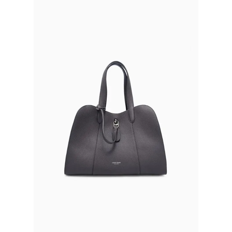 Bolsa em Couro Marrom Escuro - U