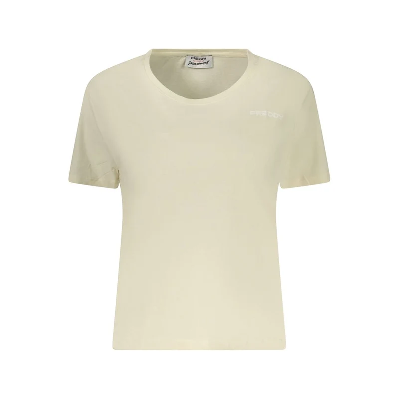 Freddy Beige Cotton Women's T-Shirt S