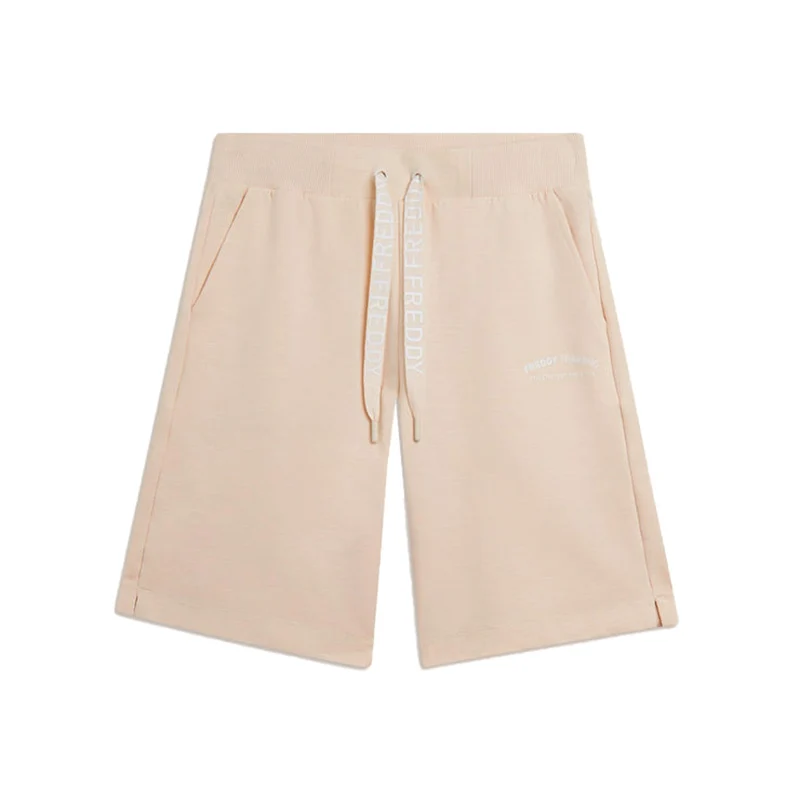 Shorts Donna Freddy Tessuto Fiammato Beige S