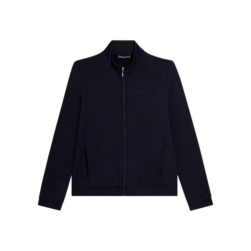 Felpa Donna Freddy Strass Blu XS
