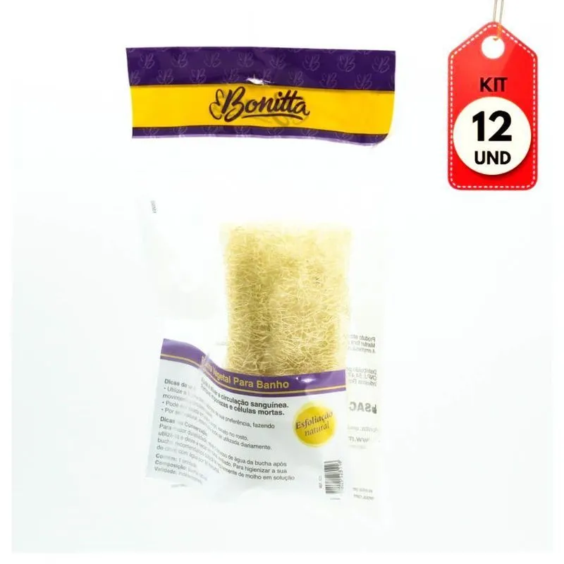 Kit C-12 Bonitta 625bt Bucha Vegetal P- Banho