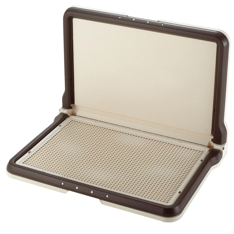 Richell PAW TRAX High Wall Potty Pad Tray Brown / 24.5" x 17.5" x 17.5"