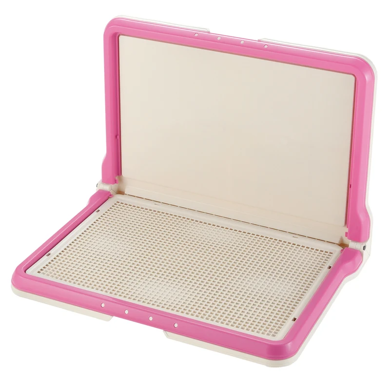 Richell PAW TRAX High Wall Potty Pad Tray Pink / 24.5" x 17.5" x 17.5"