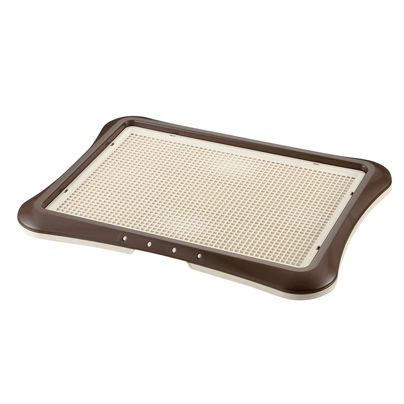 Richell PAW TRAX Mesh Training Tray Brown / 25.2" x 18.9" x 1.6"