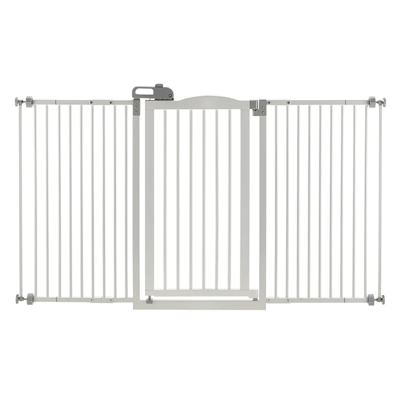 Richell Tall One-Touch Gate II Wide Origami White / 32.1-62.8" x 2" x 38.4"
