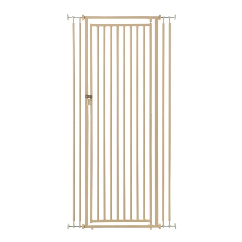 Richell Cat Safety Gate Beige / 28.5" - 37.5"W x 3"D x 71.5"H