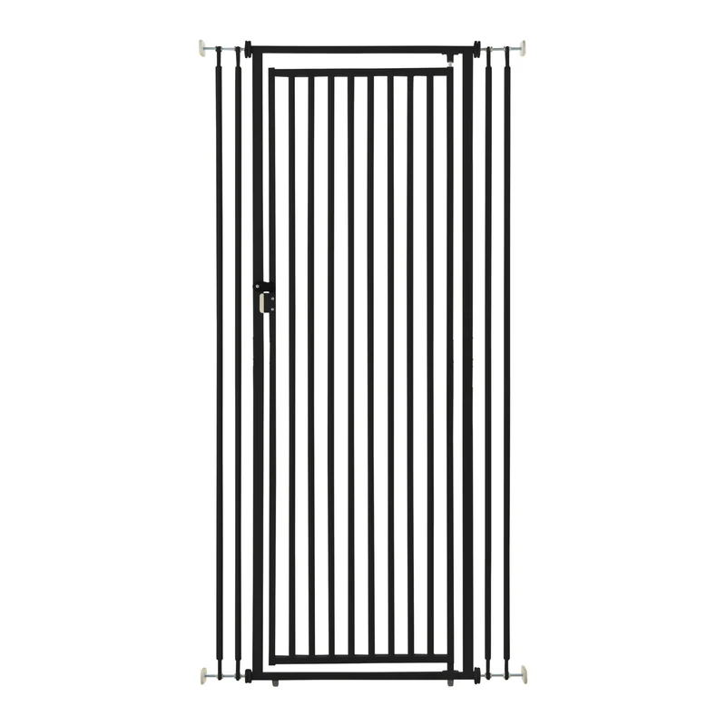 Richell Cat Safety Gate Black / 28.5" - 37.5"W x 3"D x 71.5"H