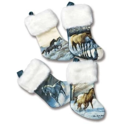 Stornament Stockin Grey Horse / 7"