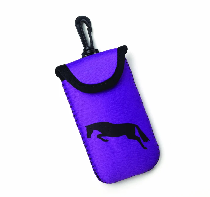 Tek Trek Cell Phone Case - Jumping Horse Purple / 5.25" x 2.75" x 5"