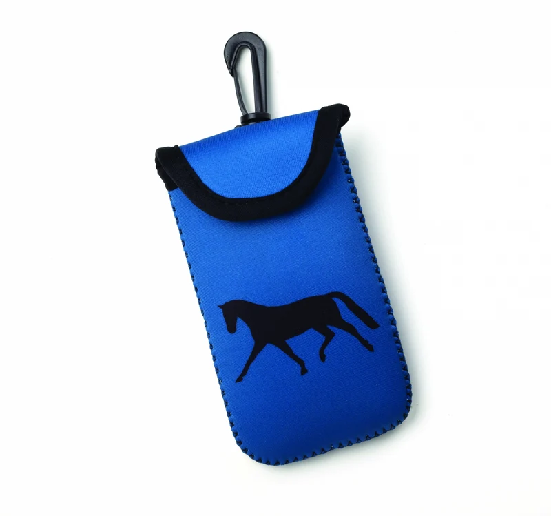Tek Trek Cell Phone Case - Dressage Horse Teal / 5.25" x 2.75" x 5"