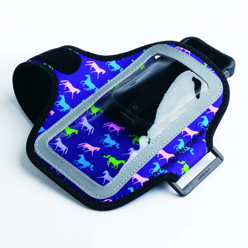 Tek Trek Armband Smartphone Case with Horses Purple