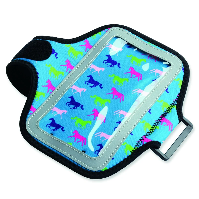 Tek Trek Armband Smartphone Case with Horses Teal