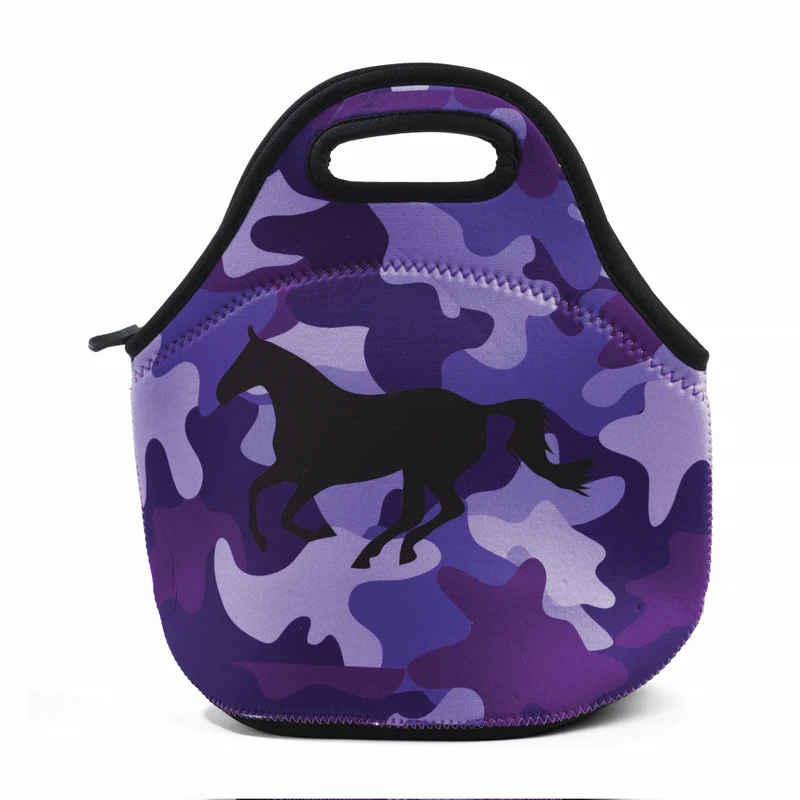 Tek Trek Neoprene Lunch Tote - Camo Purple