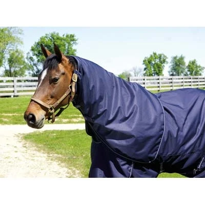 Hug Abrazo Turnout Sheet Neck Cover Navy Grey / Large