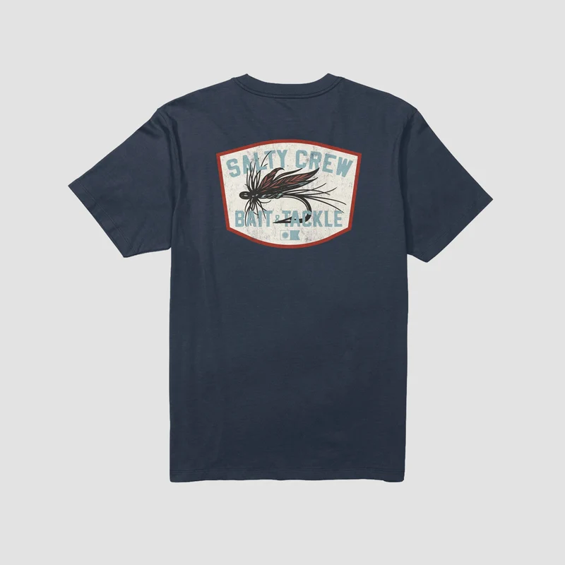 Salty Crew Fishing Co T-Shirt Navy Medium