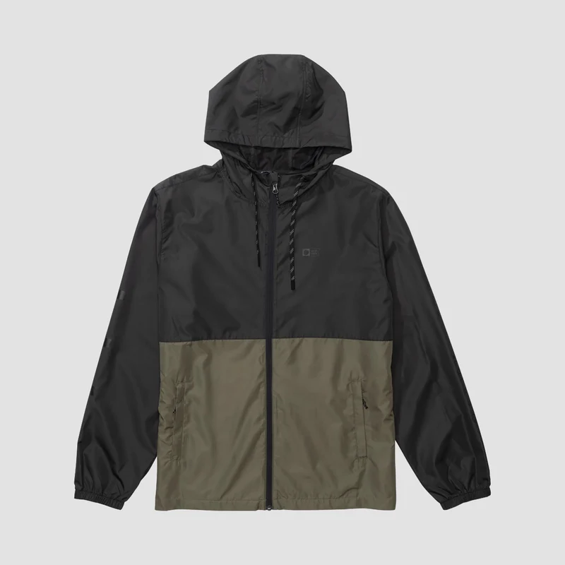 Salty Crew Surface Windbreaker Jacket Dusty Olive Medium