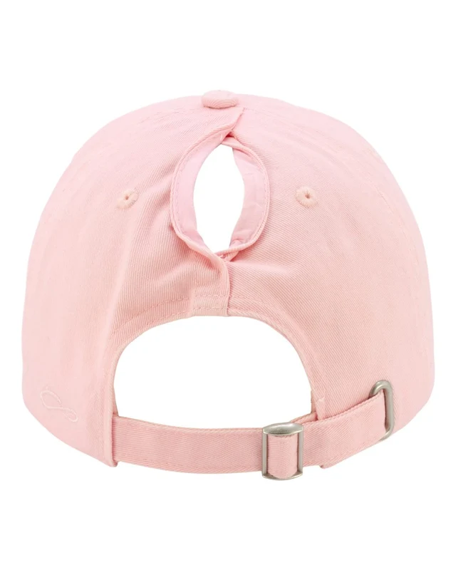 Infinity Her KATE Women's Peach Twill Cap - Cherry Blossom Pink-Light / One Size Fits Most