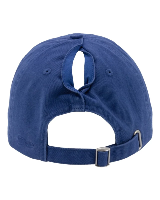 Infinity Her KATE Women's Peach Twill Cap - Sapphire Blue-Royal / One Size Fits Most