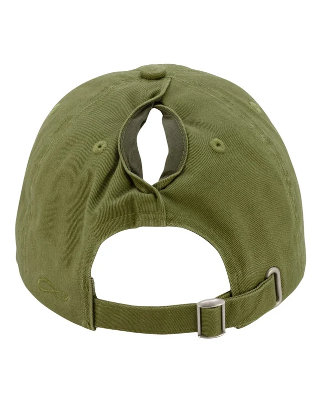 Infinity Her KATE Women's Peach Twill Cap - Sea Turtle Green-Olive / One Size Fits Most