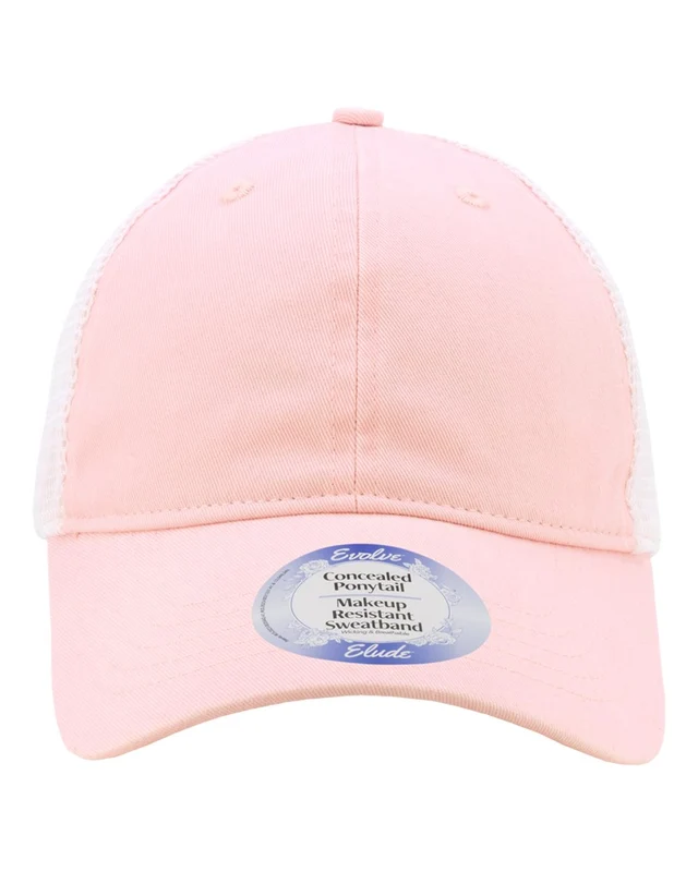 Infinity Her ANNIE Women's Peached Twill Mesh Back Cap - Cherry Blossom White Pink-Light / One Size Fits Most