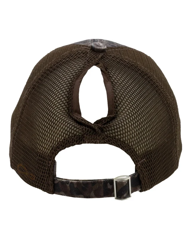 Infinity Her ANNIE Women's Peached Twill Mesh Back Cap - Leopard Camo Brown Brown / One Size Fits Most
