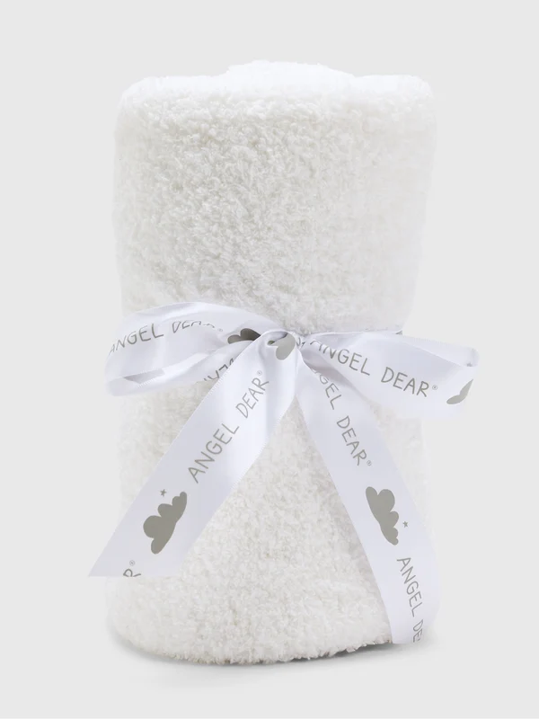 Angel Dear Baby Chenille Blanket O/S / WHITE