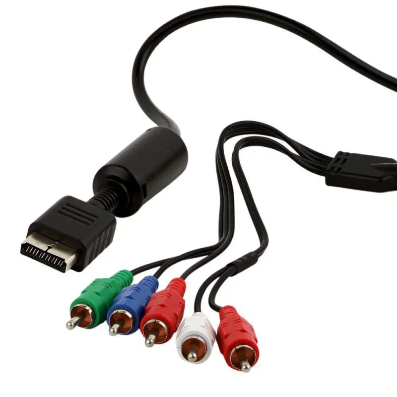 Cabo Vídeo Componente Ps2 Ps3 1080P 1.8M Melhore A Imagem Tv - Mafua Info