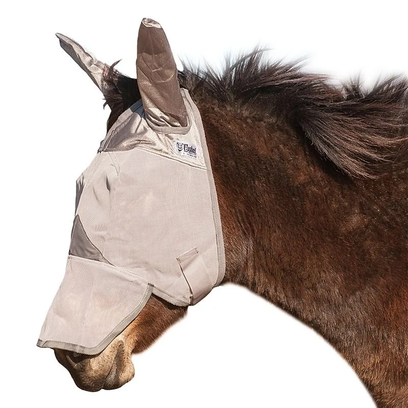 Cashel Crusader Mule Long with Ears Fly Mask Arab Grey / Foal/Mini Pony