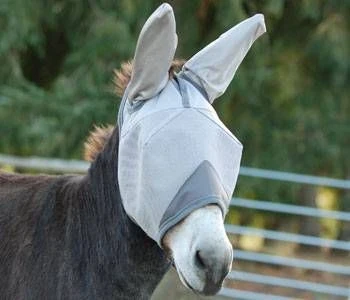 Cashel Crusader Fly Mask - Mule Standard with Ears Grey / Warmblood