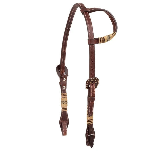 Cashel Rawhide Slip Ear Headstall Chocolate
