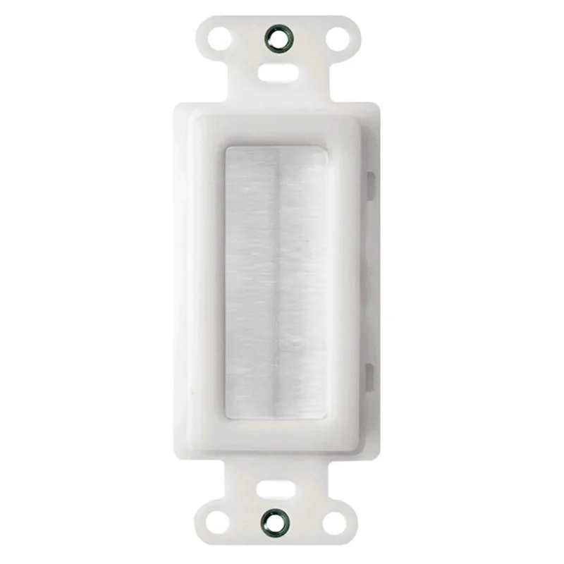 On-Q Cable Access Wall Plate - White