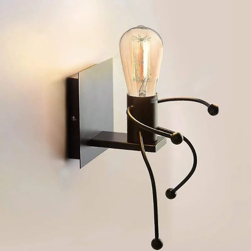 Luz da parede, luz industrial retro criativa luz e27 Arte de ferro dCO para sala de estar, luminária de parede do quarto do quarto