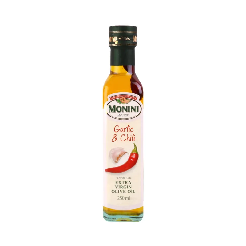 Aceite de Oliva Extra Virgen Sabor Ajo y Ají 250 Ml Monini