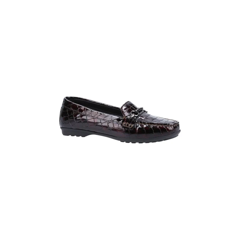 Geox Elidia 100% Leather Bovine Coated Women's Dark Burgundy Moccasins Shoes UK 3 / EU 36 / US 6