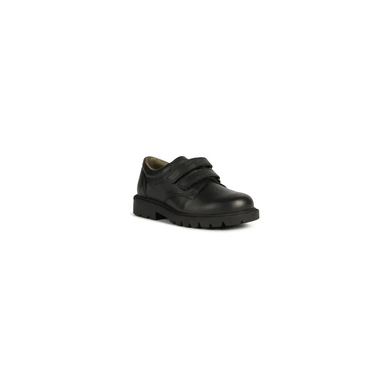 Geox Shaylax Leather Boy's Black Shoes UK 9 / EU 27 / US 10