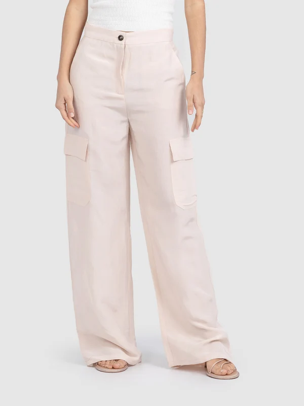 PANTALONE CARGO MISTO LINO LARGO 46