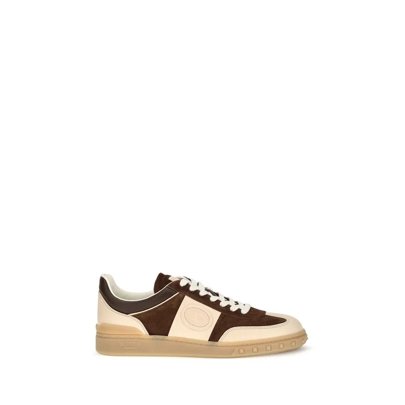 Valentino Garavani Brown Suede Leather Low Top Sneakers EU44/US11