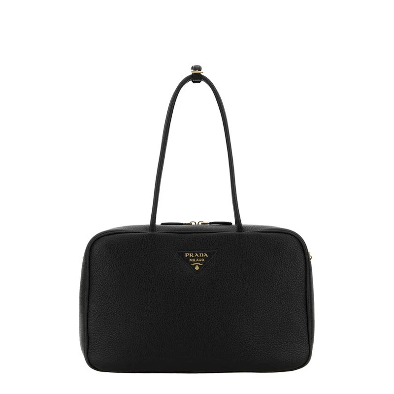 Black Leather Shoulder Bag
