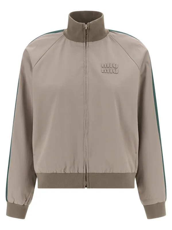 Miu Miu Gray Cotton Bomber IT42