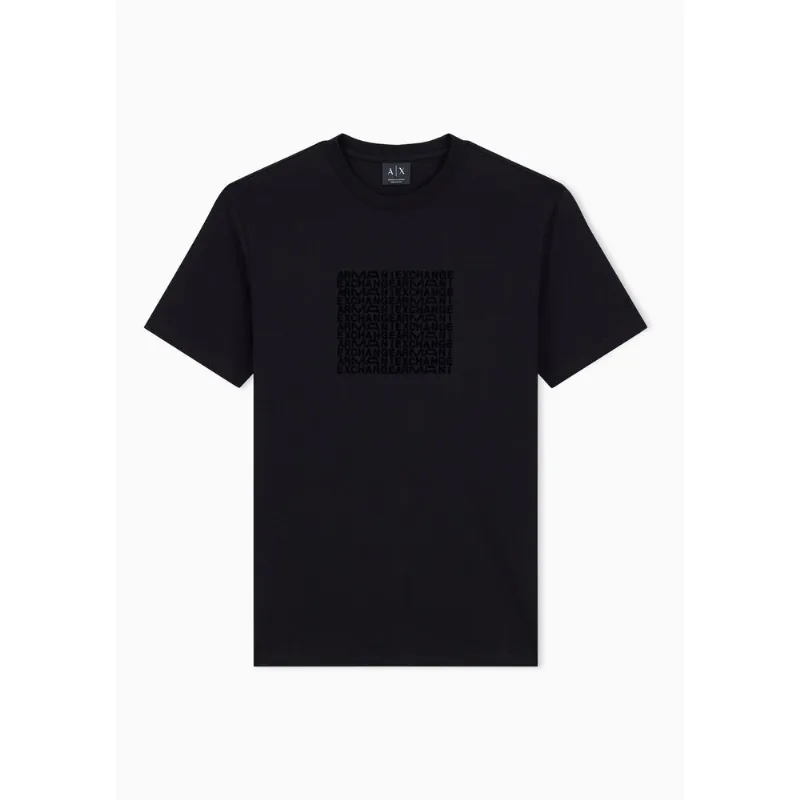 Camiseta Regular Fit em Algodão Jersey Preto - XXL