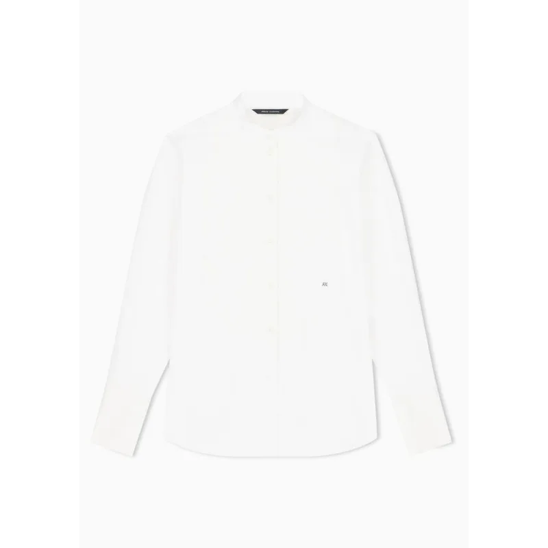 Camisa Oversized em Algodão Popeline Orgânico Branco - M